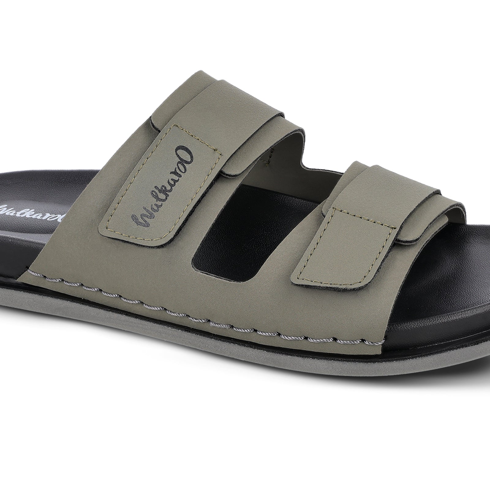 Walkaroo+ Men Sandals - WE1347 Olive - Walkaroo Footwear