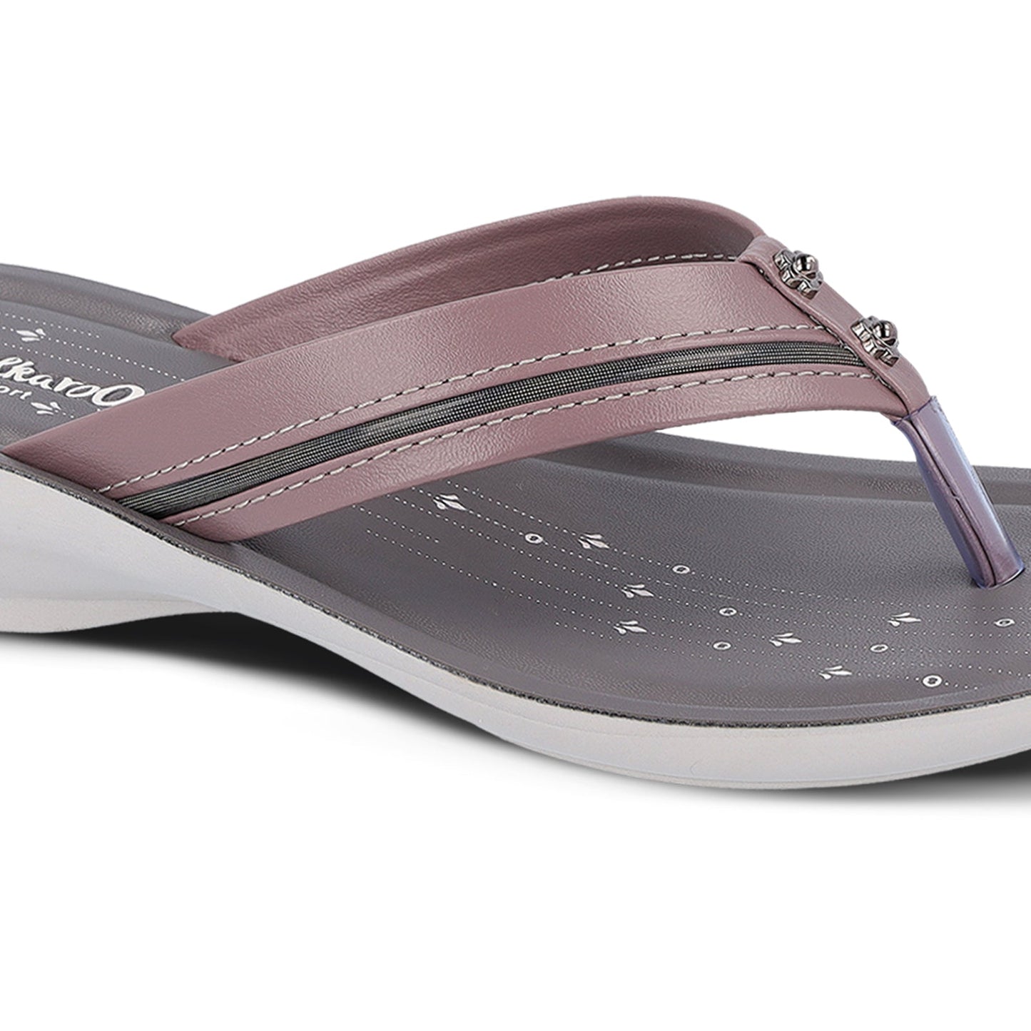 Walkaroo Womens Sandal - WL7113 Grey - Walkaroo Footwear