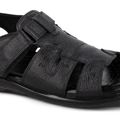 JOHN TAYLOR Leather Gents Sandals - JT97515 - Walkaroo Footwear