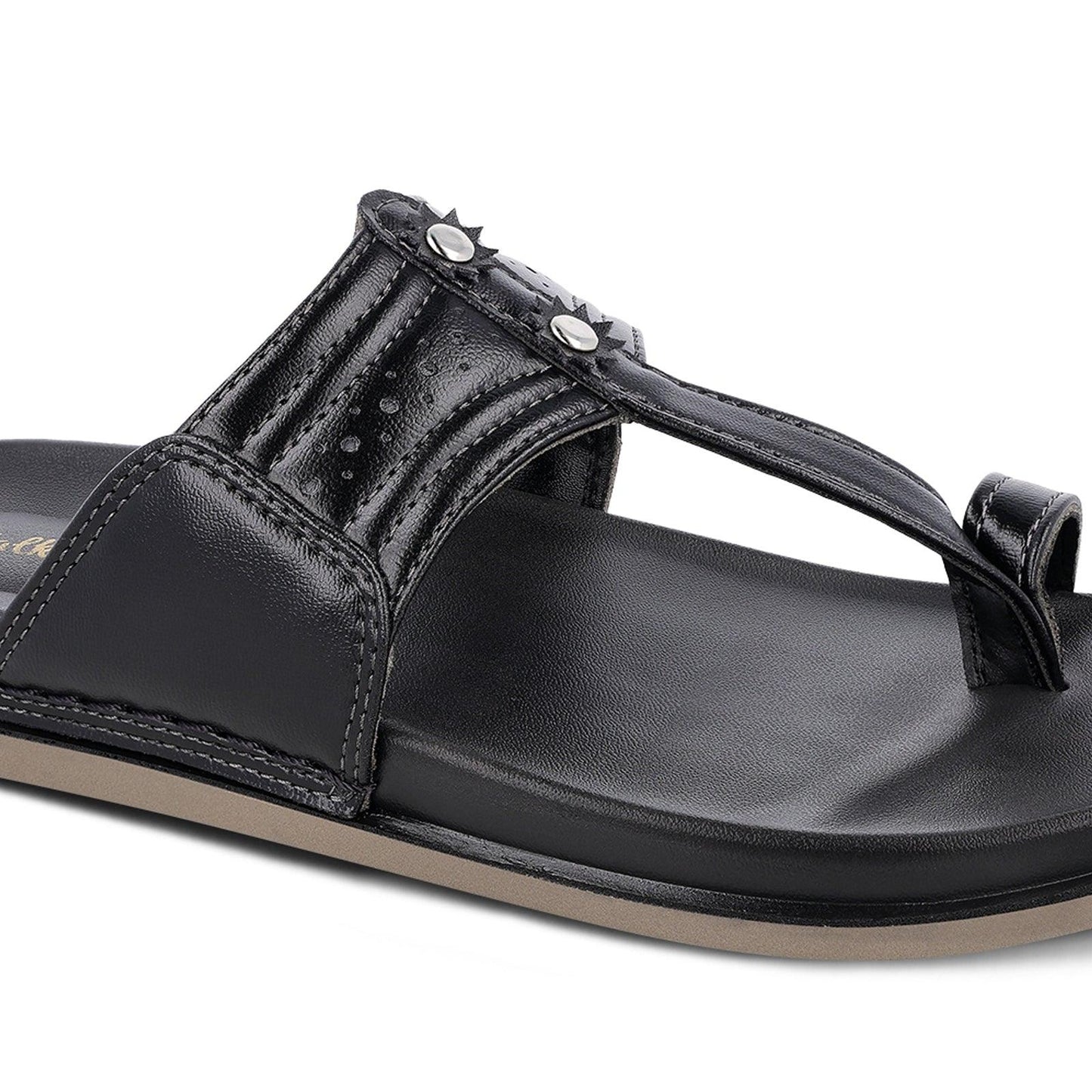 Men's  Traditional Chappal - WE1351 Black