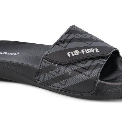 Men's Flip Flop Sliders  - WC8785 Black
