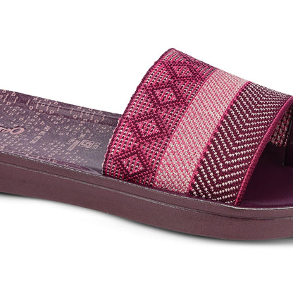Women's Slide Sandals - WL7395 Dark Grape