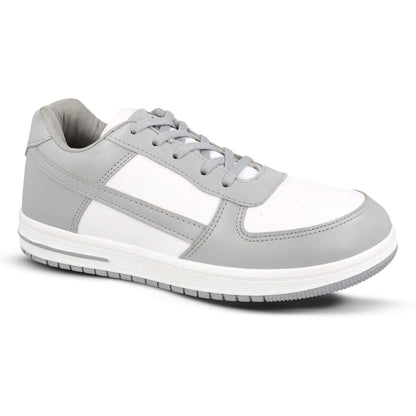 Walkaroo Men Walking Shoes - WY3335 Grey white - Walkaroo Footwear