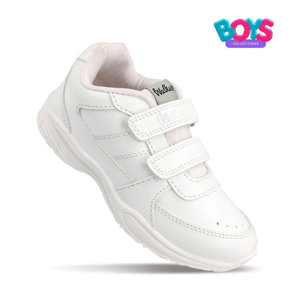 Walkaroo Boys School Shoes - 570 White