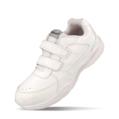 Walkaroo Boys School Shoes - 570 White