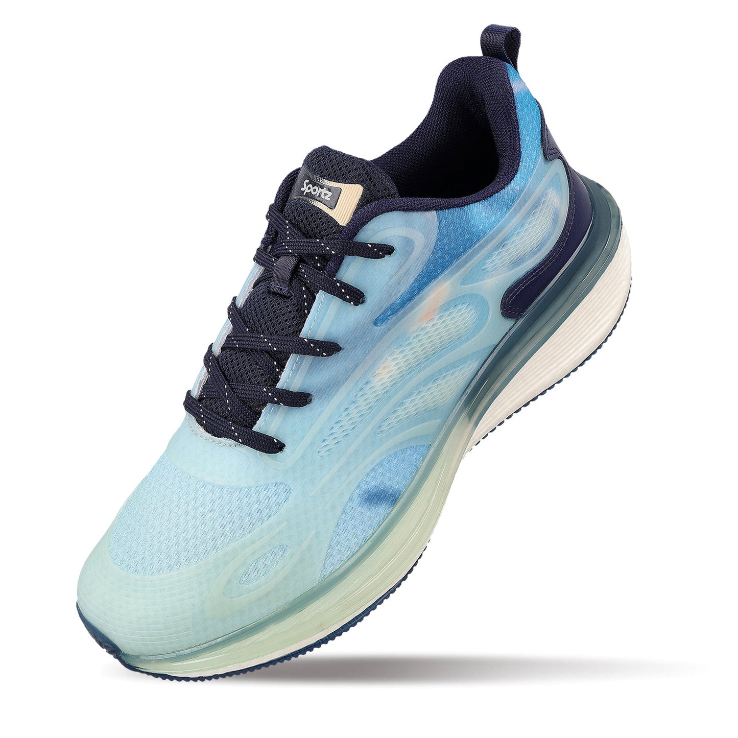 Men's Night Glow Sports Shoes - WS9154 Sea Blue