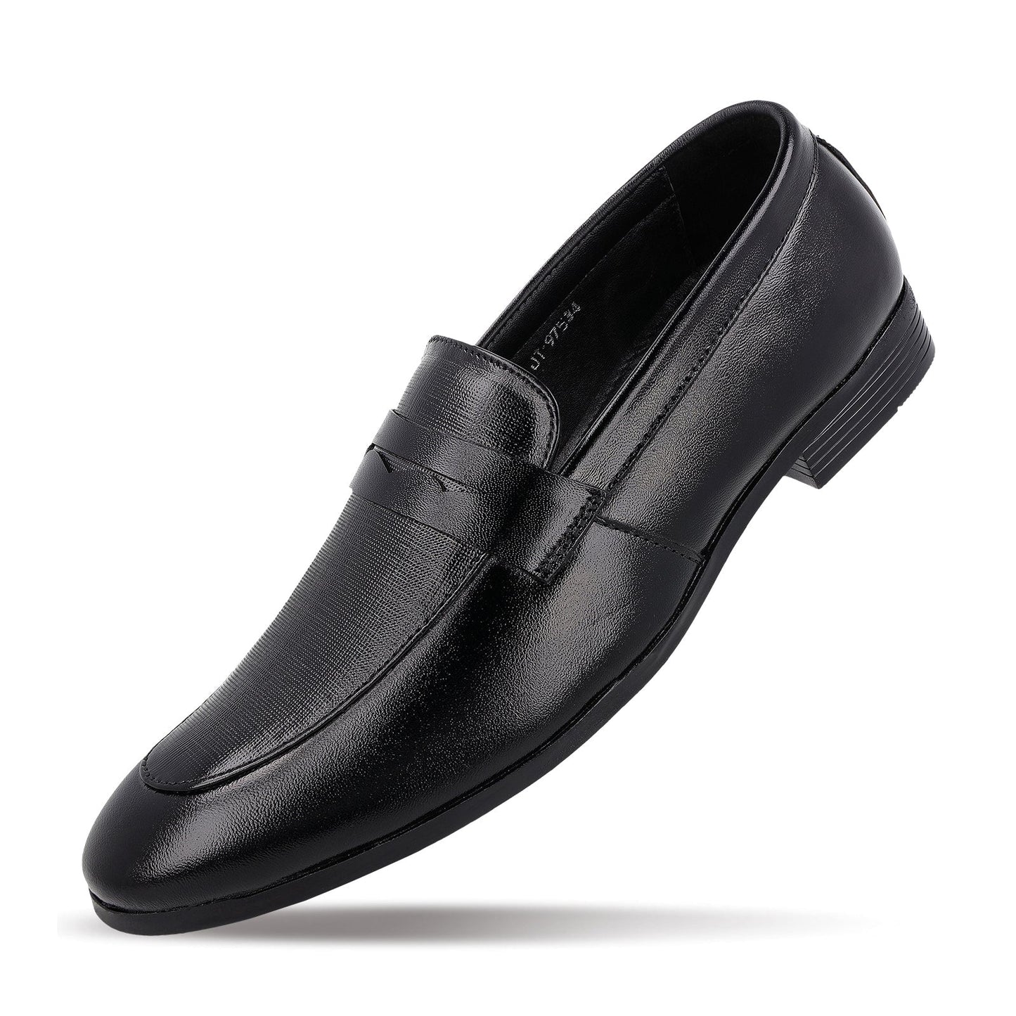 JOHN TAYLOR Men's Leather Penny Loafers - JT97534 Black