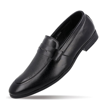 JOHN TAYLOR Men's Leather Penny Loafers - JT97534 Black