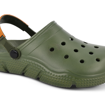 BOTOWI Men's Clogs  - BW97549 Olive Green