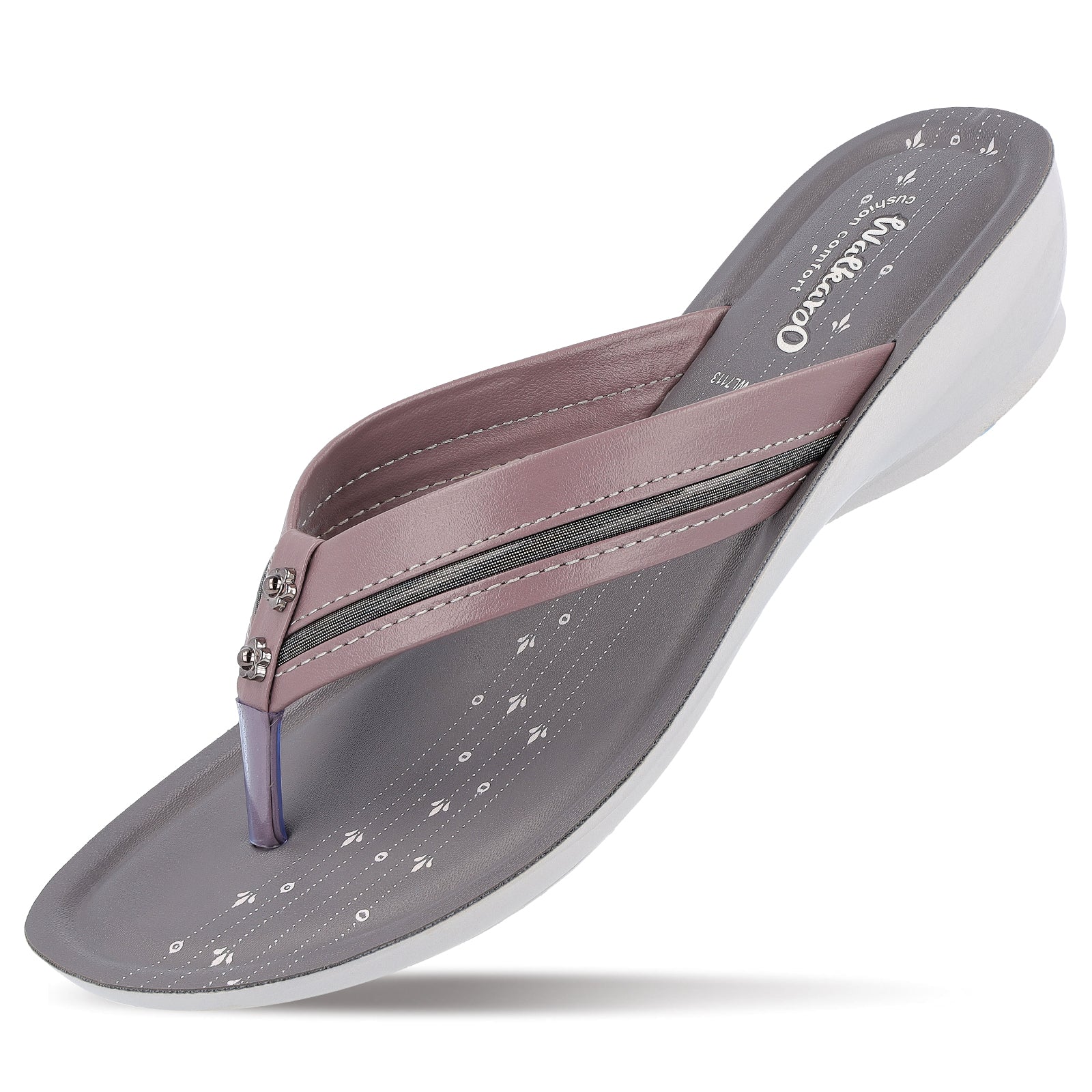 Walkaroo Womens Sandal - WL7113 Grey - Walkaroo Footwear