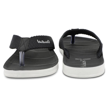 Walkaroo Men Solid Thong Sandals  - WG5002 Black