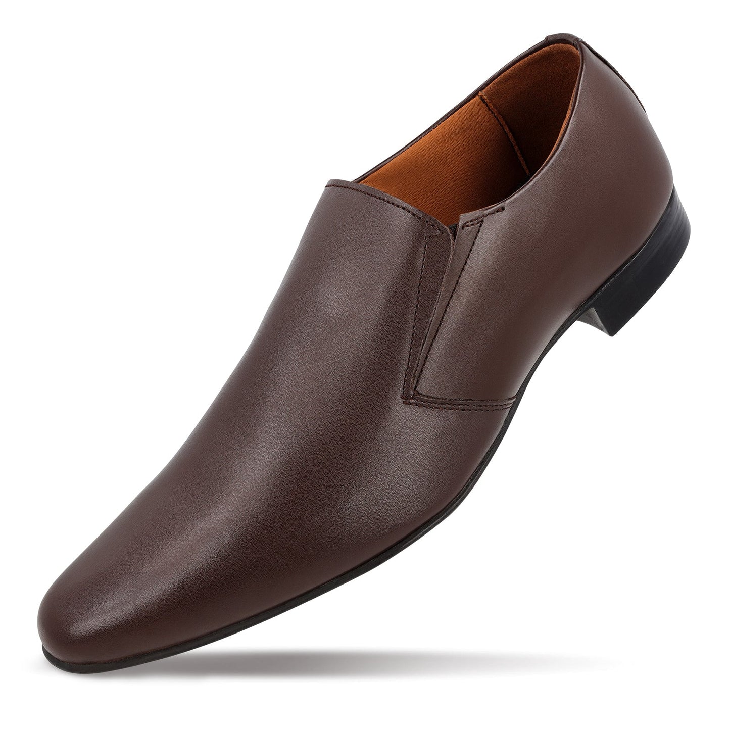 Walkaroo Leather Men formals Shoes - WF6052 Brown - Walkaroo Footwear