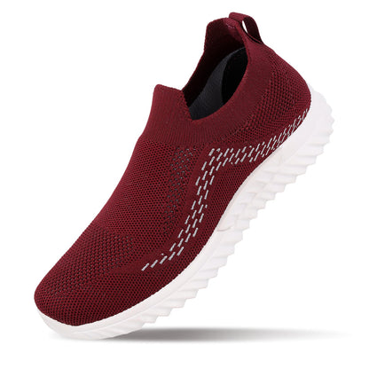 Women's Slip-on Casual Shoes - WY3355 Maroon