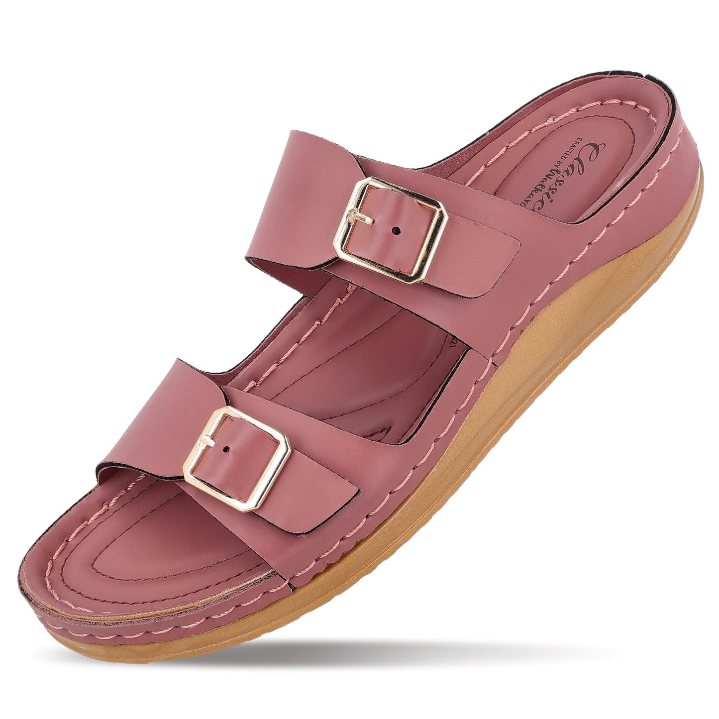 Women's Daily Wear Comfort Sandals  - WLP74021 Dusty Rose