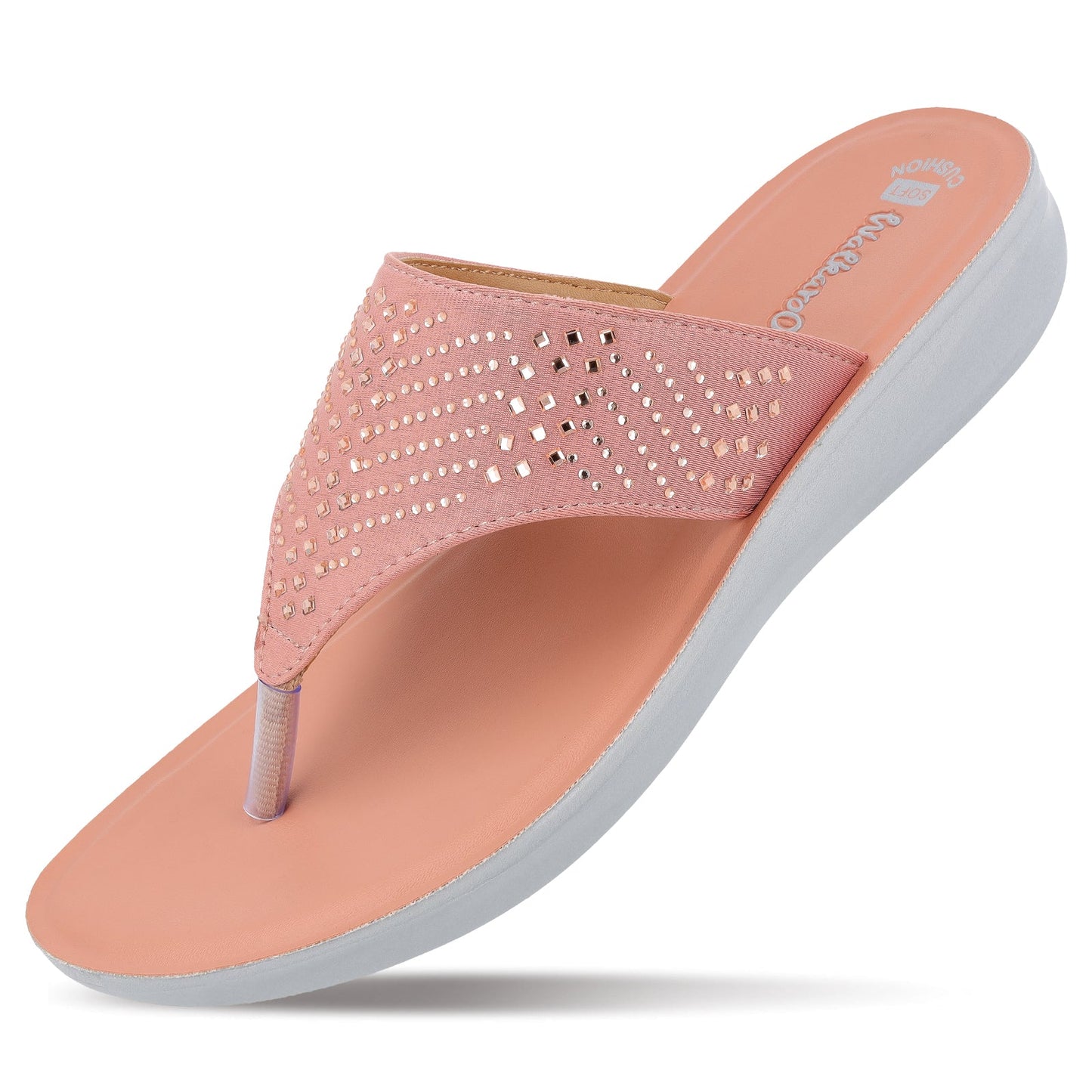 Women's Daily Wear Sandals  - WL7195 Peach