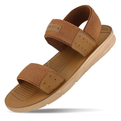 Blue Tyga Sandals For Men - BT1709 Tan - Walkaroo Footwear