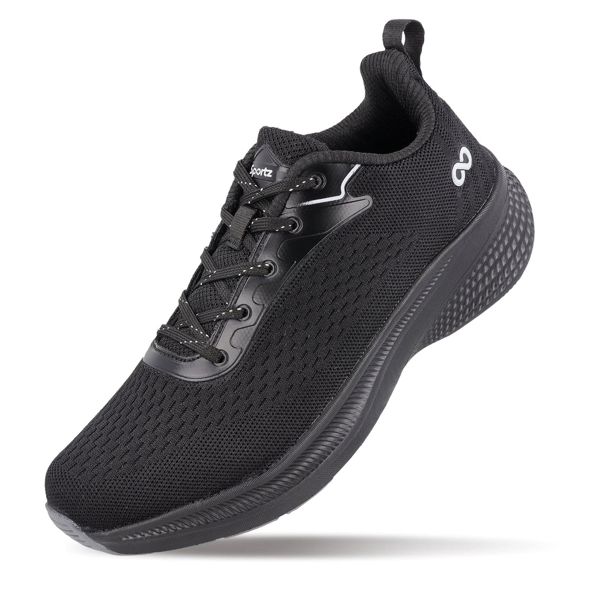 Men's Lace-up Sports Shoe - WS9608 Black Grey