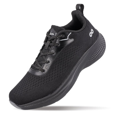 Men's Lace-up Sports Shoe - WS9608 Black Grey