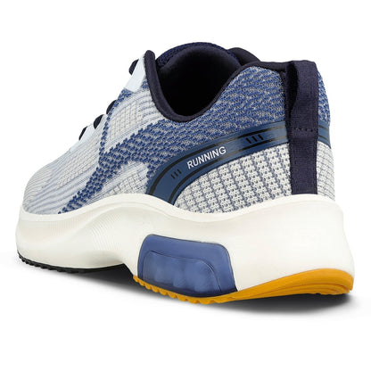 Walkaroo Men Sports Shoe - WS9107 Blue White - Walkaroo Footwear