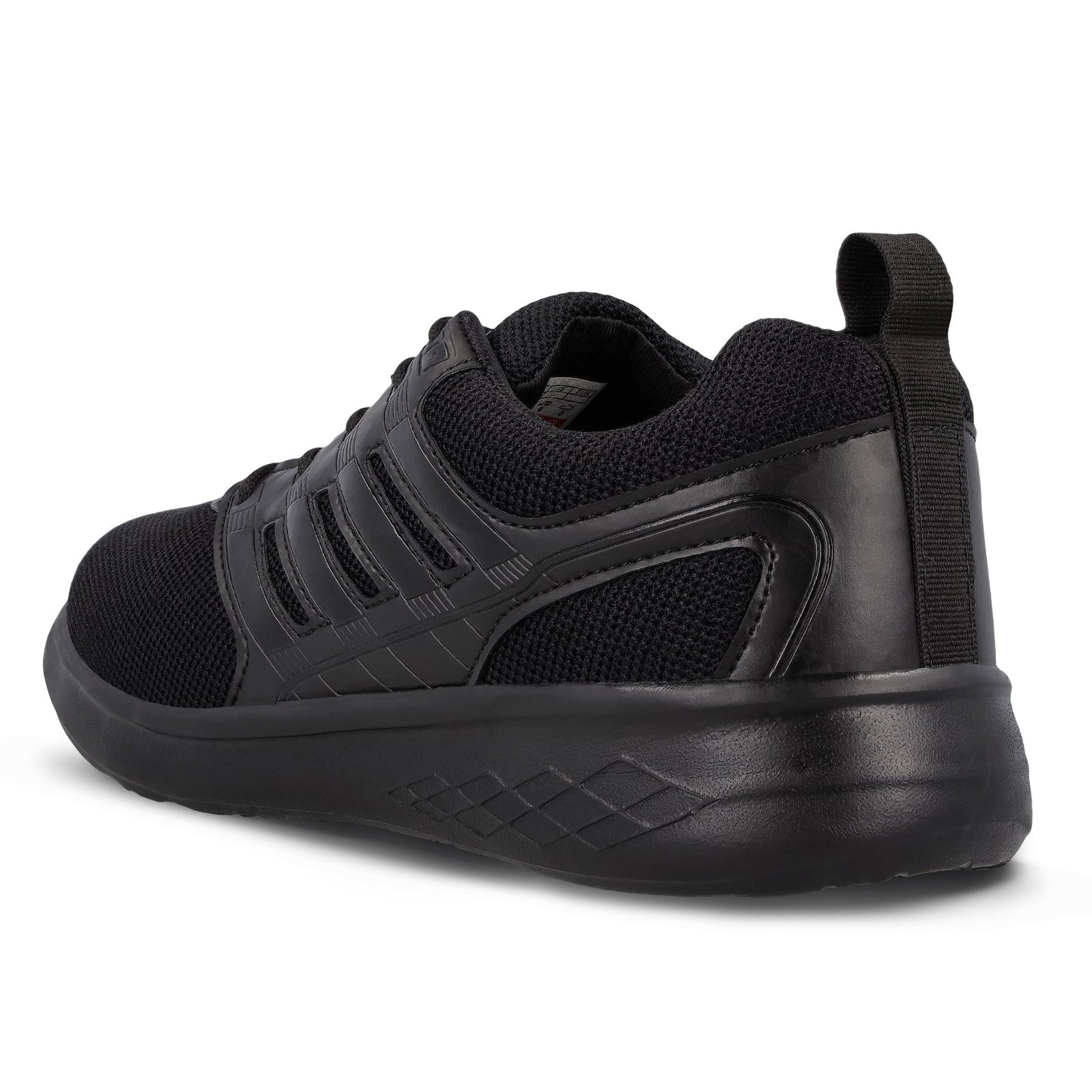 Walkaroo Men Lace-up Training Shoes - WS3008 Black Black - Walkaroo Footwear