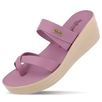 Women's Wedge Heel Sandals  - WLP72029 Mauve