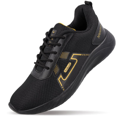 Men's Lace-up walking Shoes - WS3065 Black Gold
