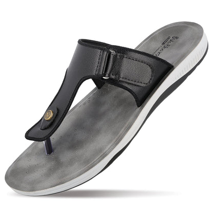 WALKAROO+ MEN SANDALS - WE1342 BLACK - Walkaroo Footwear