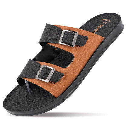 Men's Daily Wear Sandals  - WG5661 Black Tan