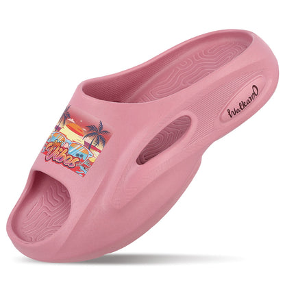 Women's Flip Flop Sliders  - WC8930 Dull Pink