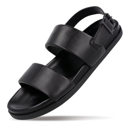 JOHN TAYLOR Leather Gents Sandals - JT97516 - Walkaroo Footwear