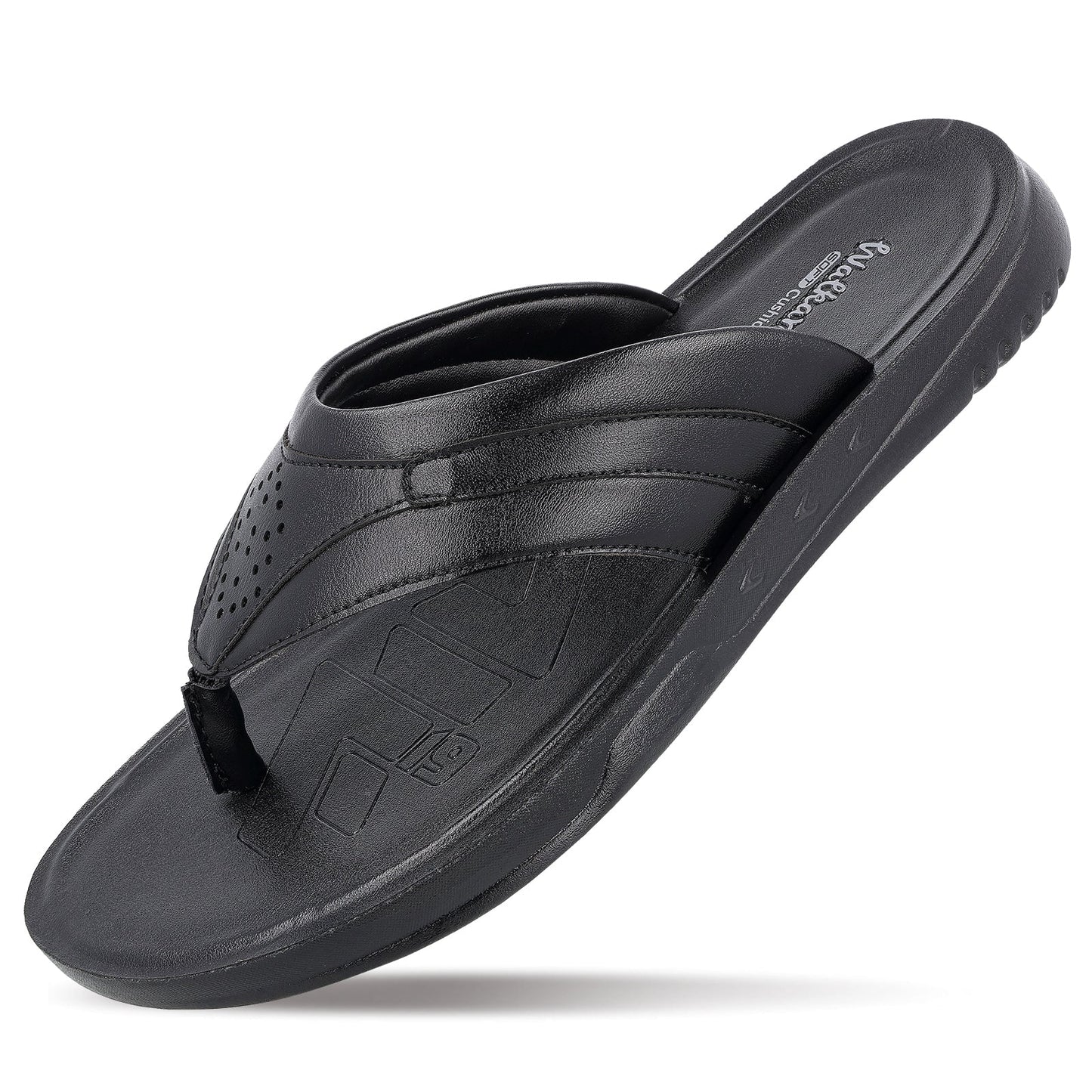 Men's Daily Wear V-Strap Sandals - WGP50023 Black