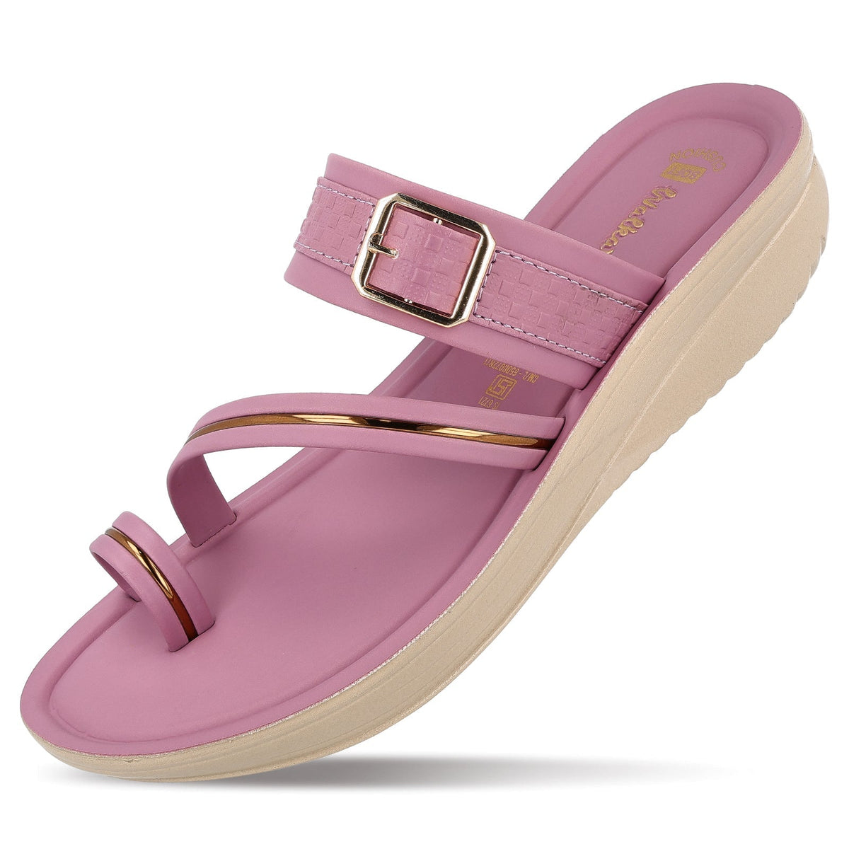 Women's Wedge Heel Sandals  - WLR72032 Mauve