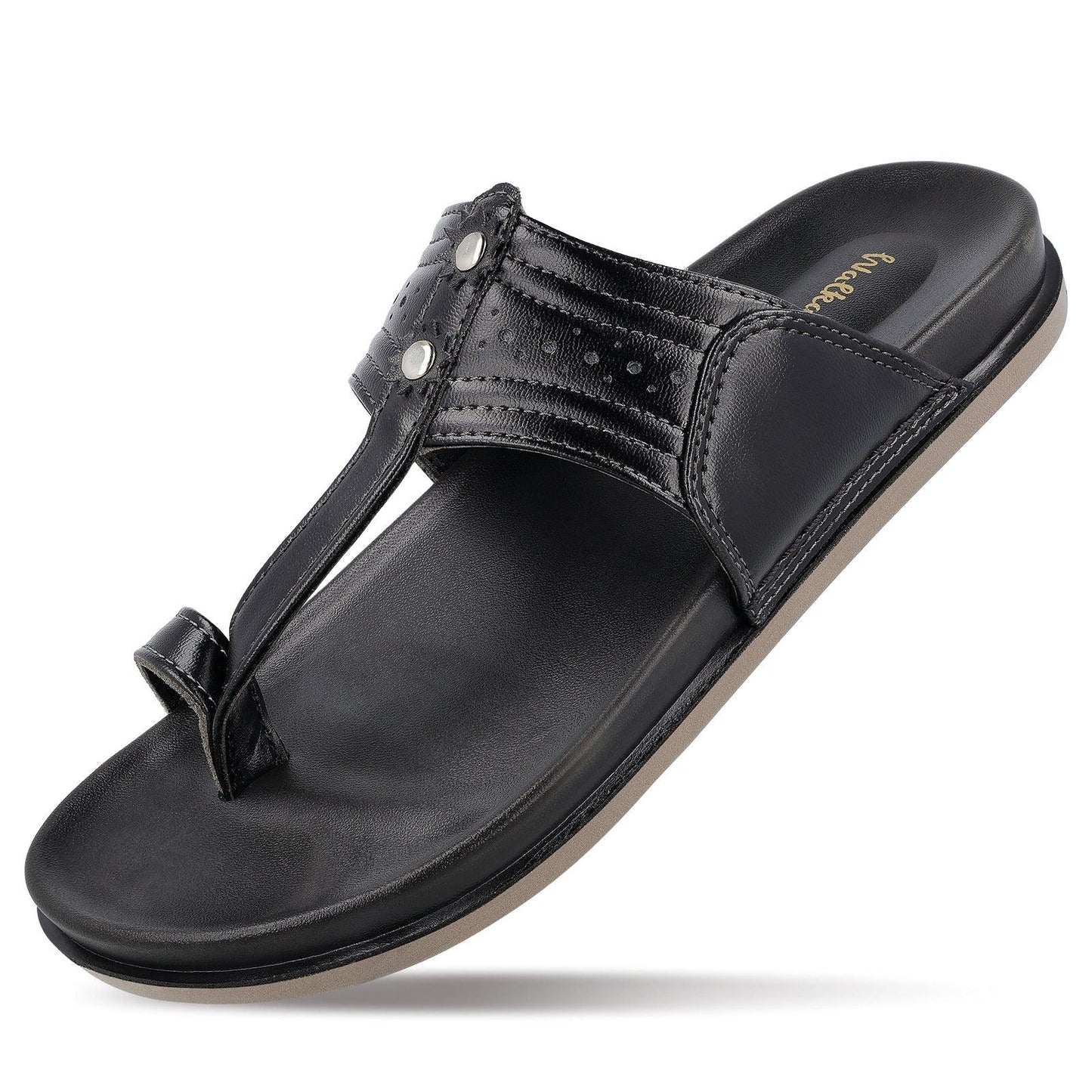 Men's  Traditional Chappal - WE1351 Black