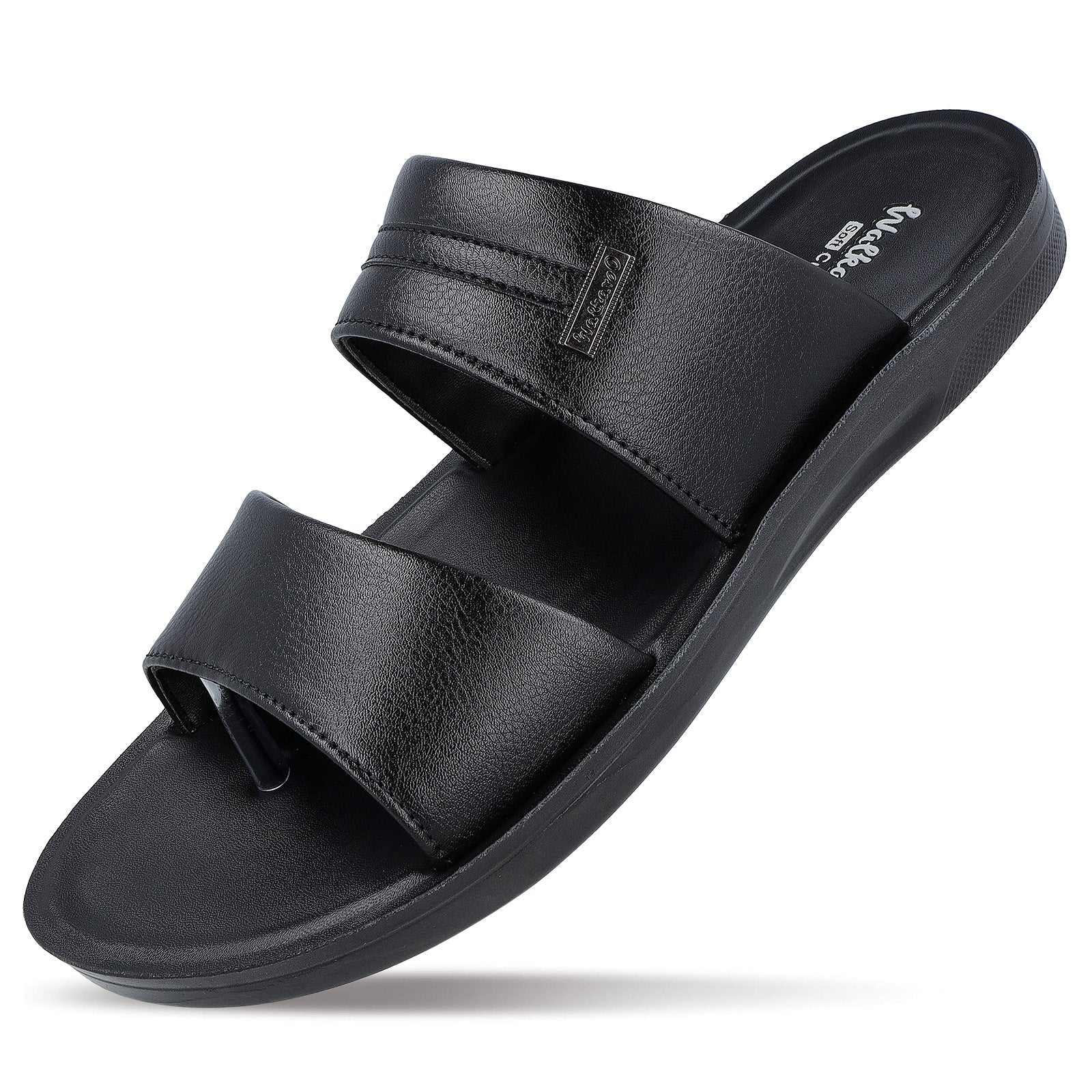 Walkaroo+ Men Sandals - WE1328 Black - Walkaroo Footwear