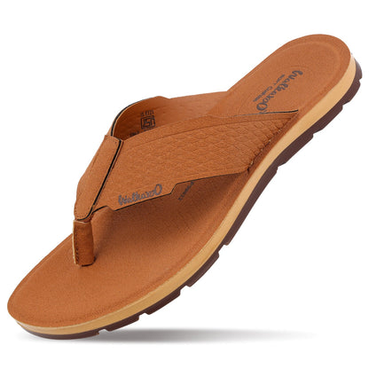 Men's Daily Wear V-Strap Sandals - WGP50022 Tan