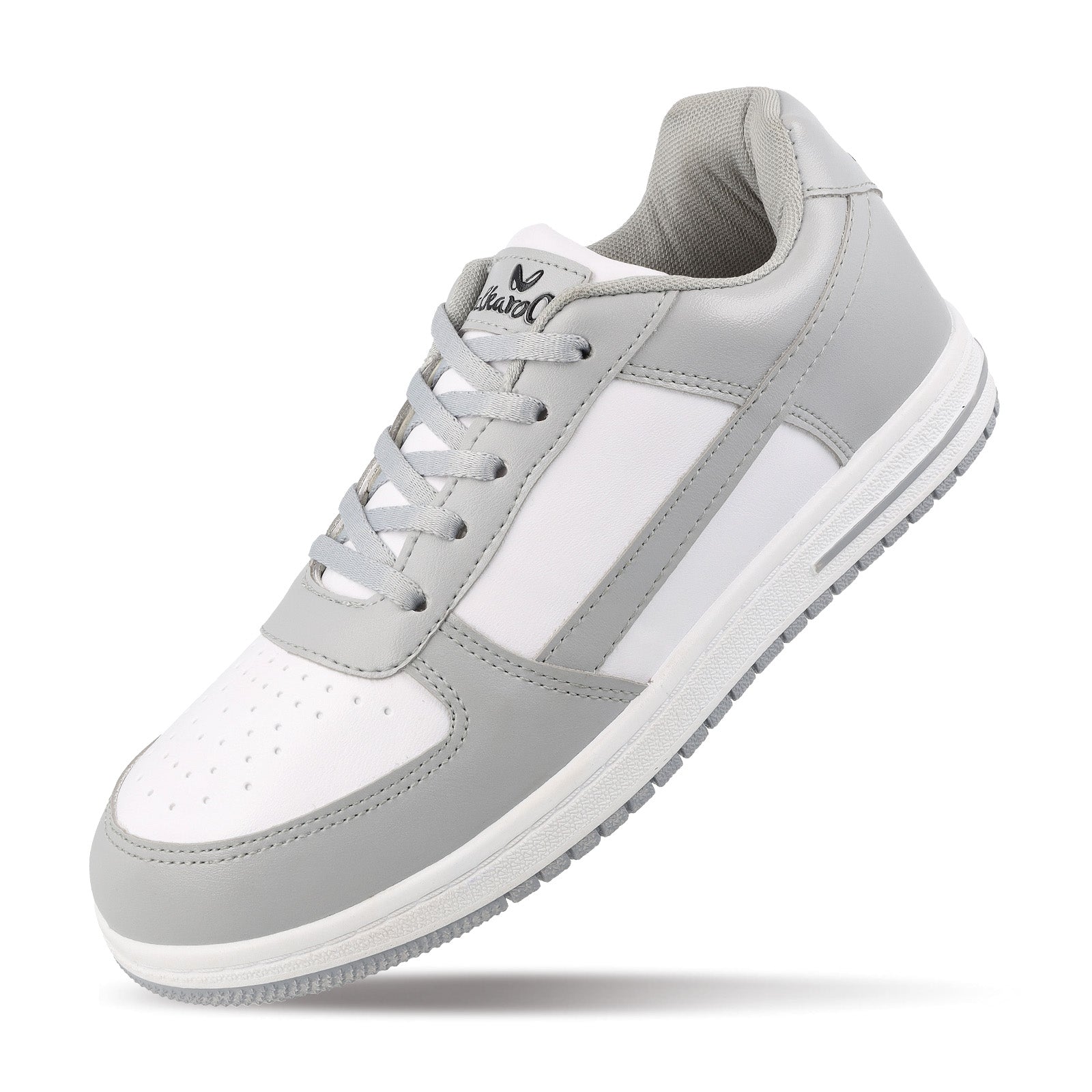 Walkaroo Men Walking Shoes - WY3335 Grey white - Walkaroo Footwear