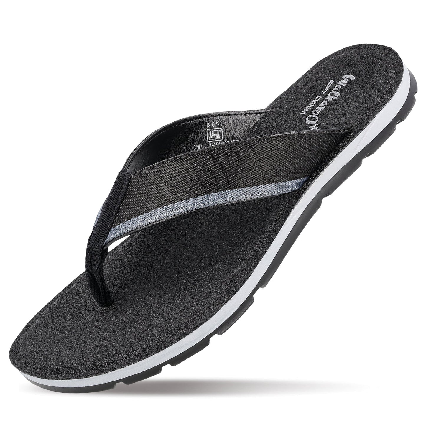 Men's Daily Wear V-Strap Sandals - WGP50006 Black
