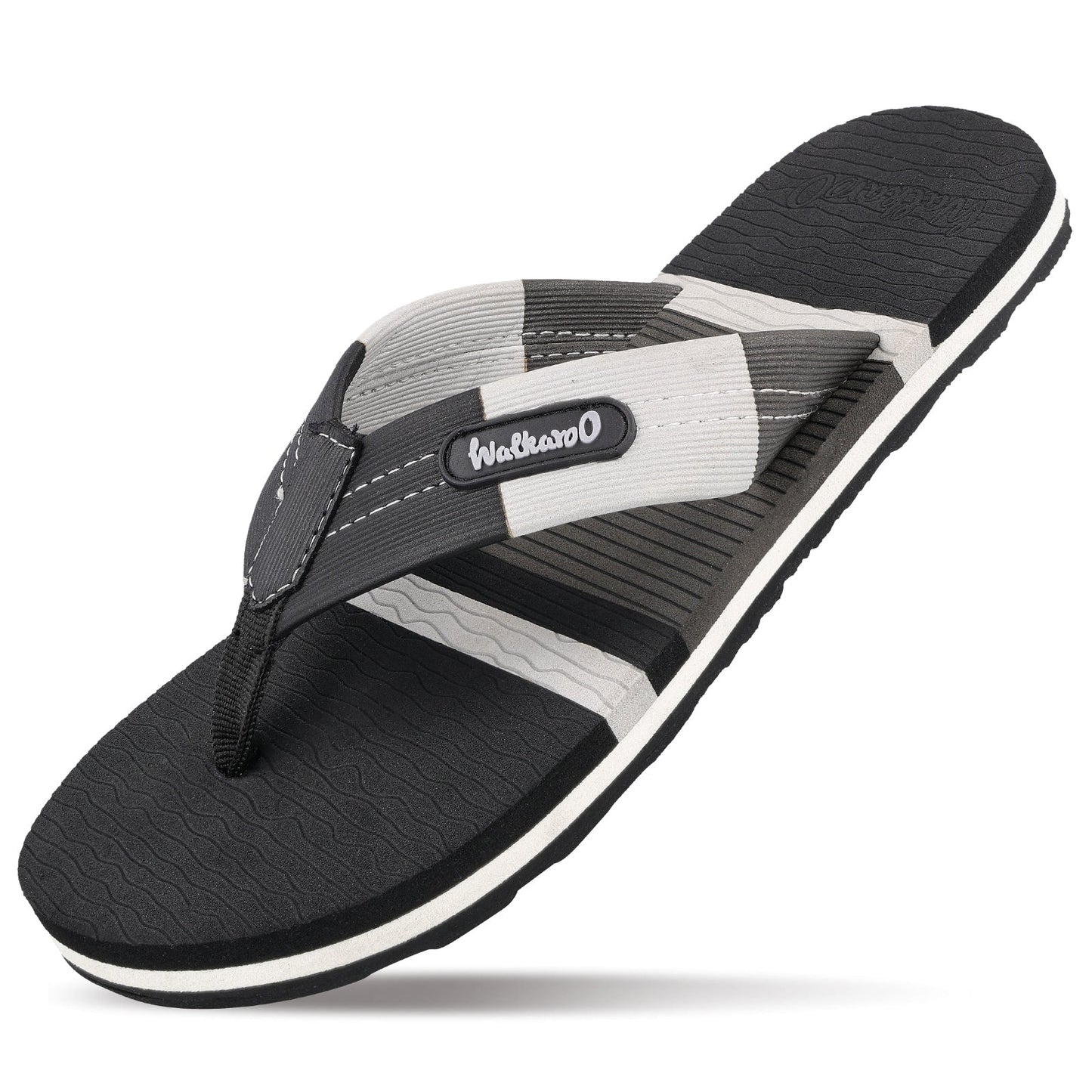Men's Flip Flop Slippers - WC6622 Black Grey