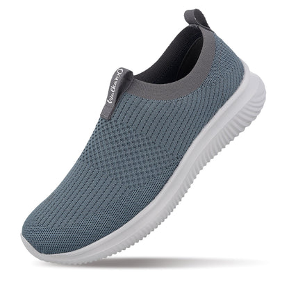 Men`s Slip-on Walking Shoes - WS9551 Cyan Grey