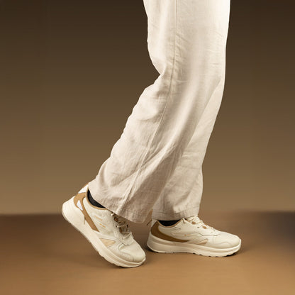 Men's Sports Sneakers - WY3490 White Beige