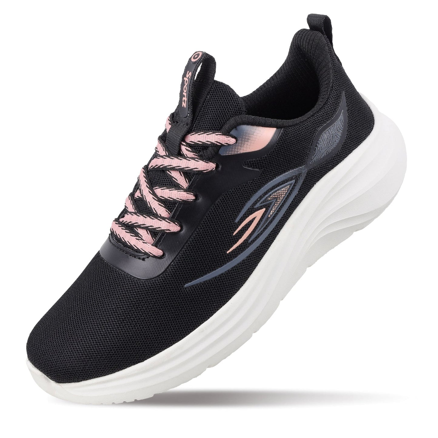 Women's Lace-up Sports Shoe - SLE22998 Black