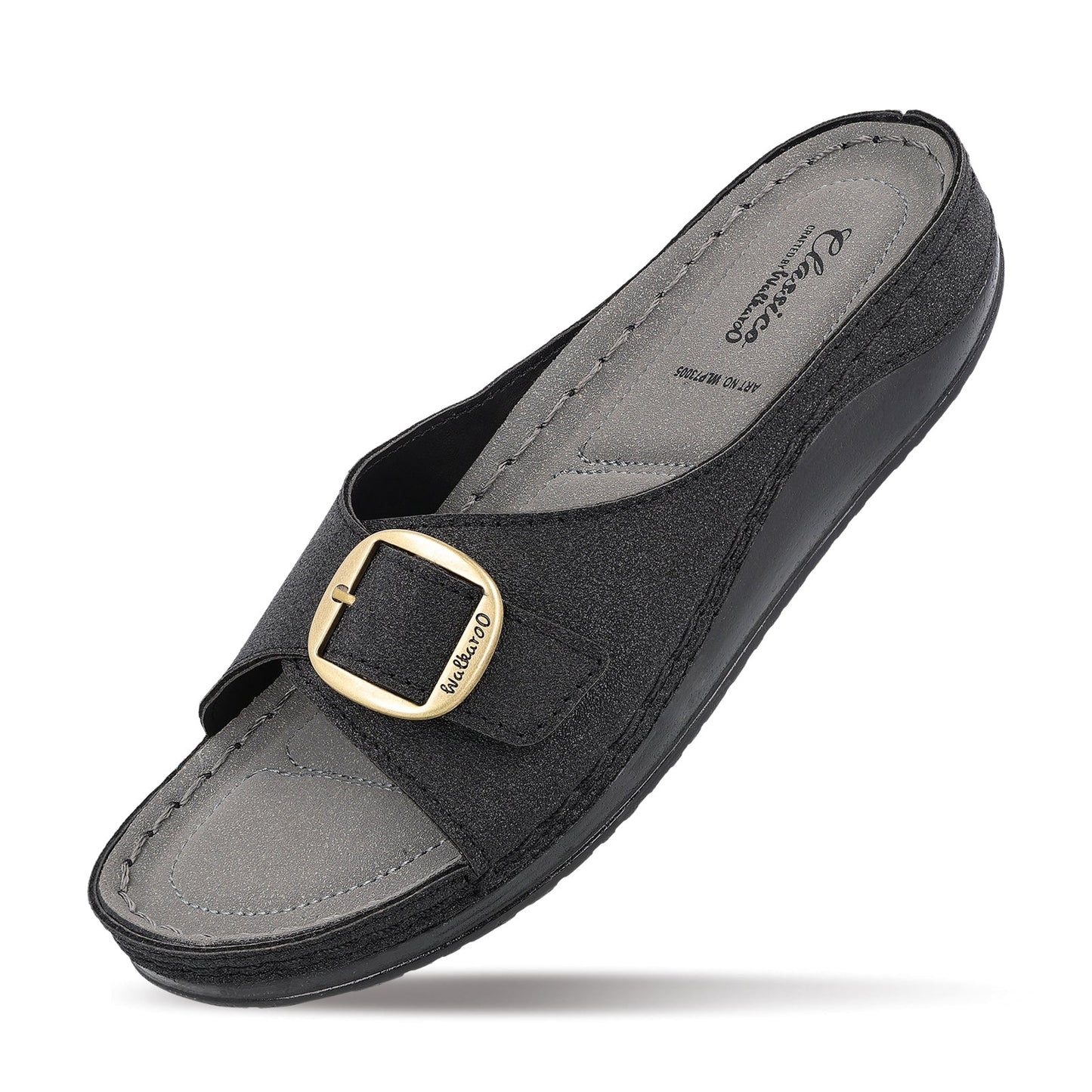 Women's Daily Wear Comfort Sandals - WLP73005 Black