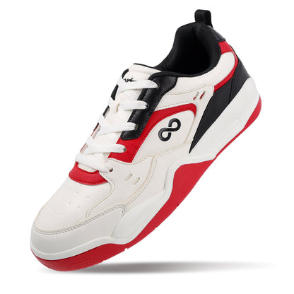 Men's Colourblocked Sneakers - WY3477 White Red