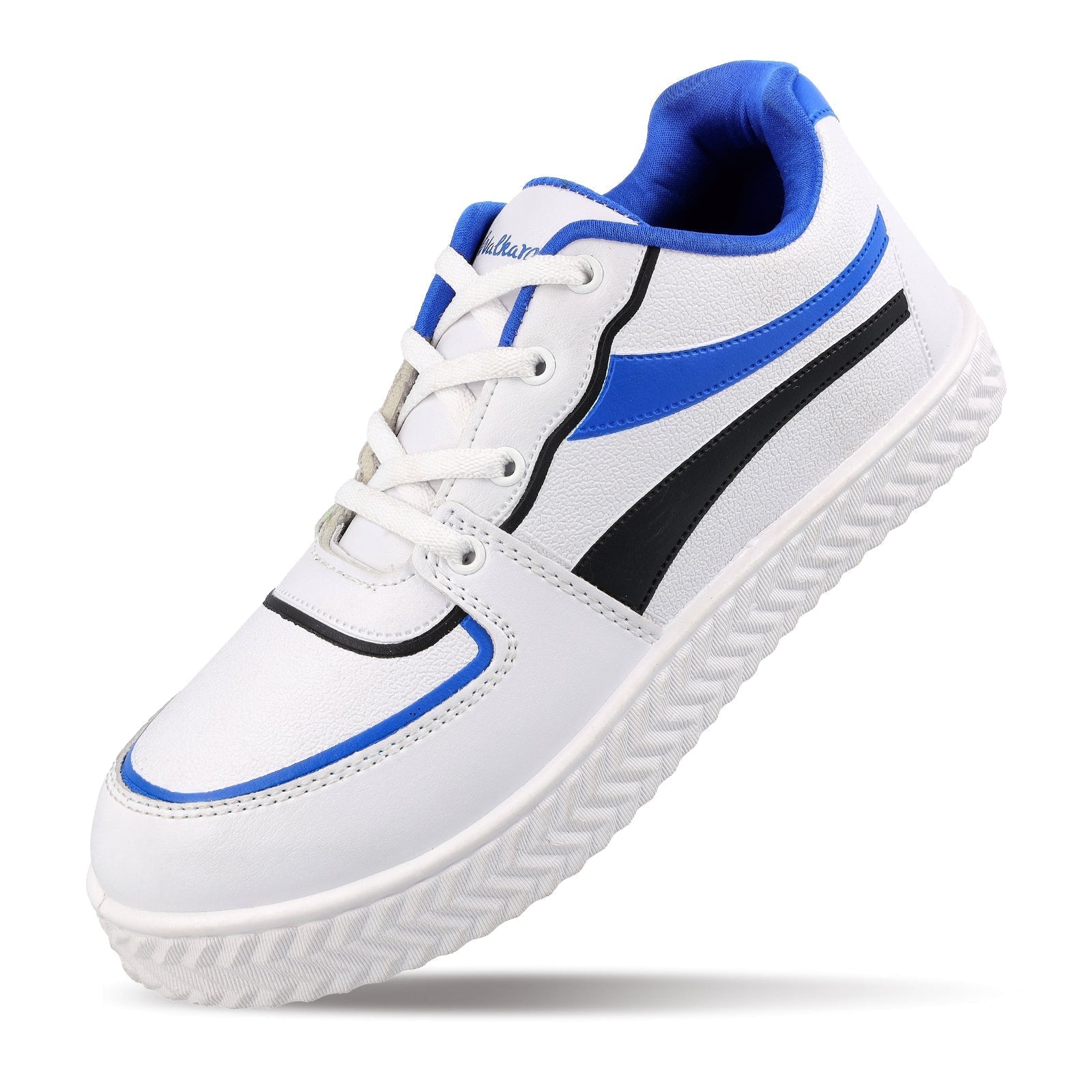 Walkaroo Boys Shoes - WK362 White Blue - Walkaroo Footwear