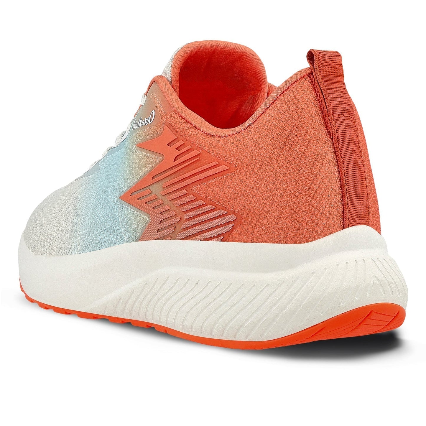 Walkaroo Men Sports Shoe - WS9111 Orange Seablue - Walkaroo Footwear