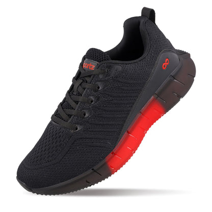 Men's Lace-up Walking Shoes - WS9101 Black Red