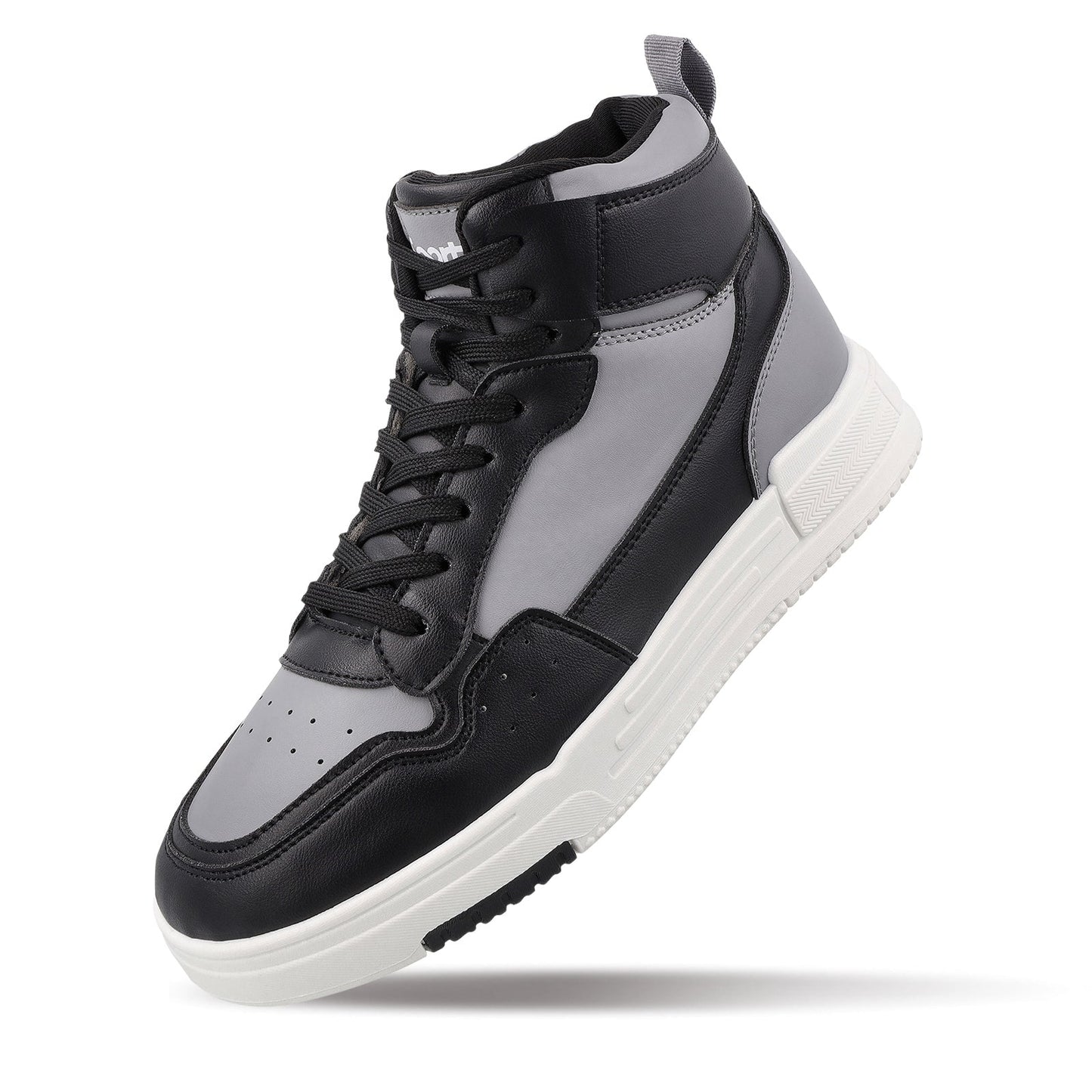 Men's High Top Sports Sneakers - WY3470 Black