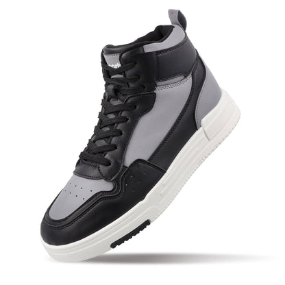 Men's High Top Sports Sneakers - WY3470 Black