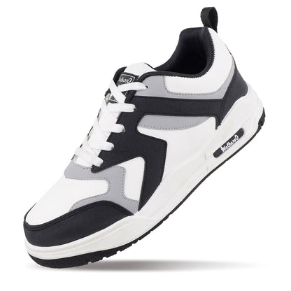 Men's Two-Tone Sneakers -  WY3478 White Black