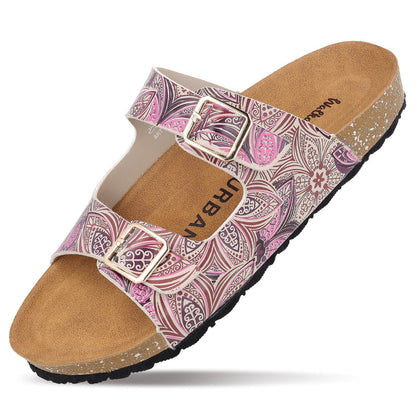 Women's Comfort Sandals - WLE74035 Mauve